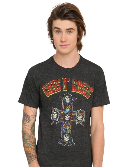 guns n roses cross t shirt guns n roses cross t shirt